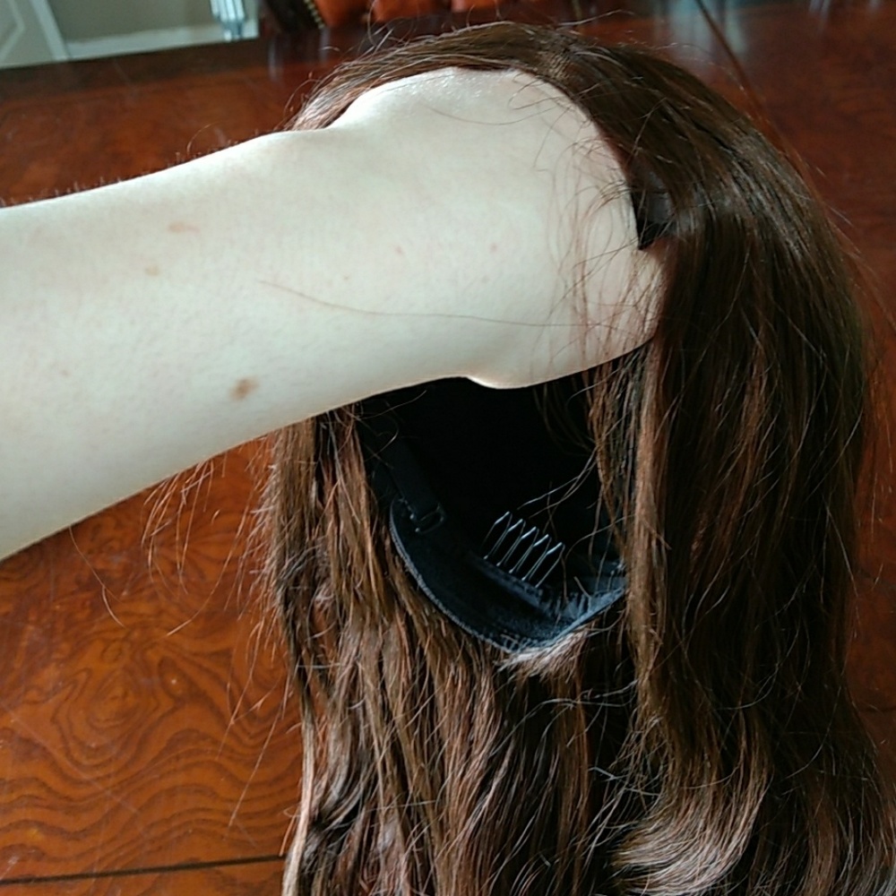 Human hair lace front wig